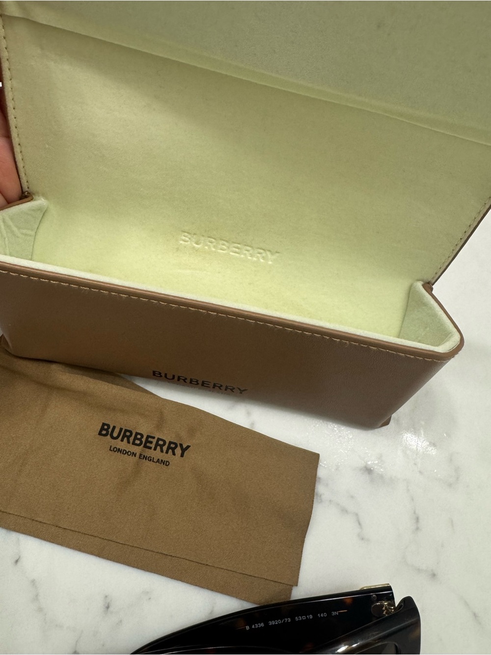 Burberry Poppy Rectangular Sunglasses - Picture 9 of 10